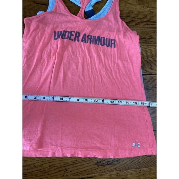 Under armor blue women’s striped tank running yoga size small - Picture 5 of 7